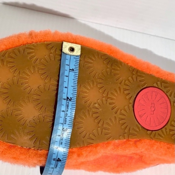UGG Fluffy Orange Slippers - Picture 8 of 8